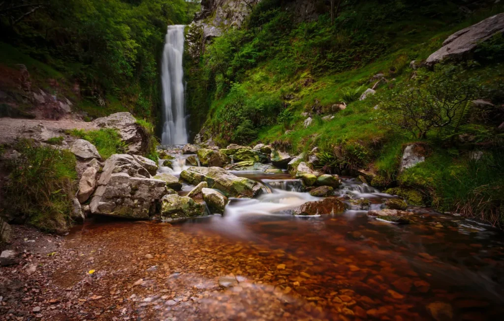 glenevin waterfall in Donegal